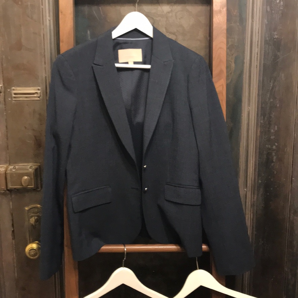 Matching lightweight wool skirt and pant suit